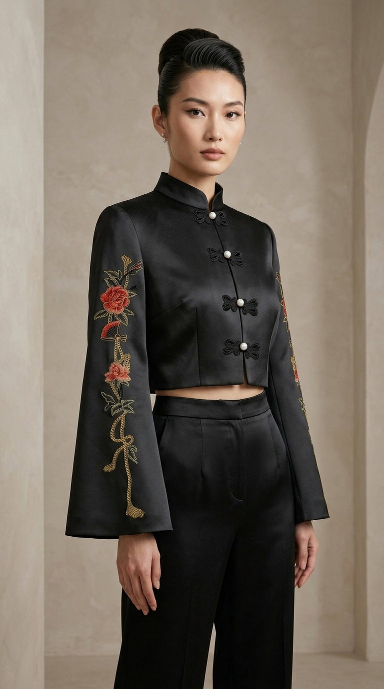 The Peonies Cheongsam Jacket _8