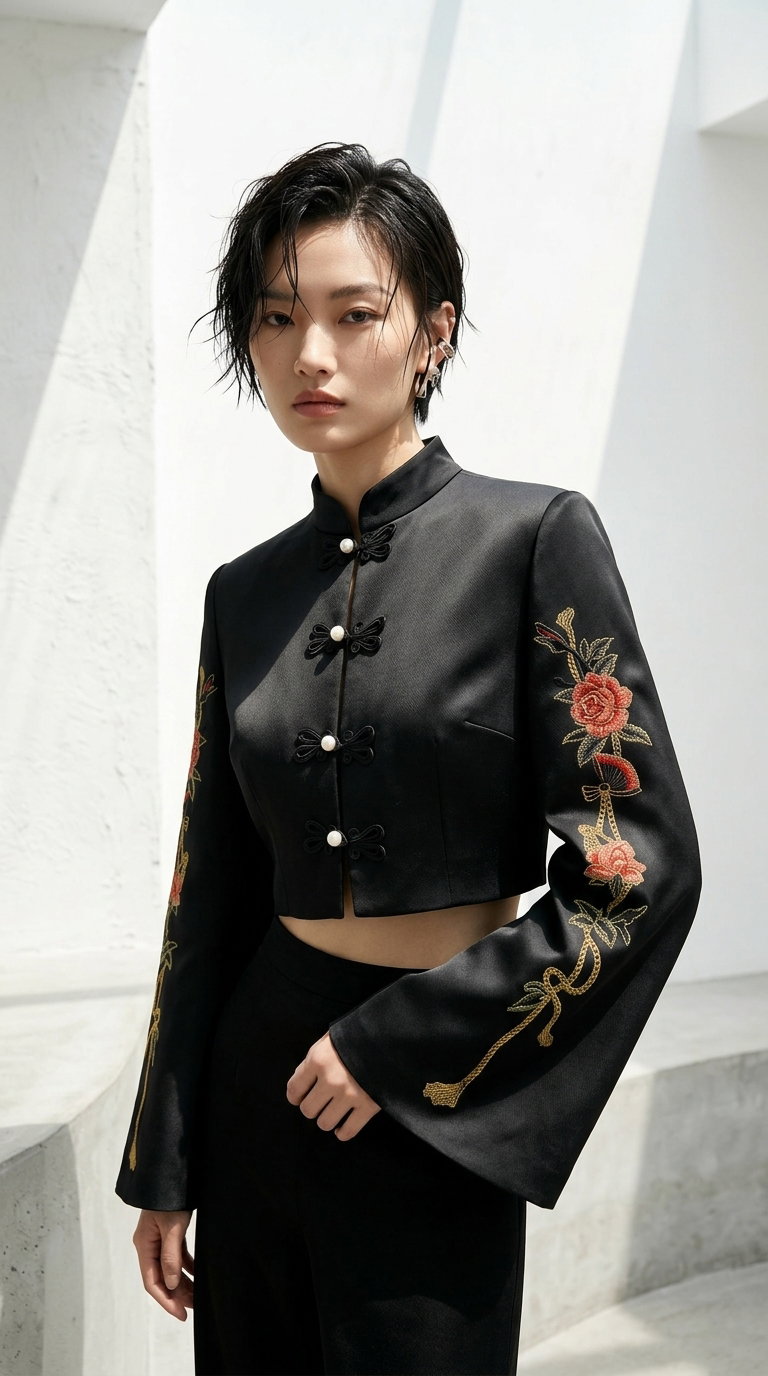 The Peonies Cheongsam Jacket _7