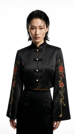 The Peonies Cheongsam Jacket 