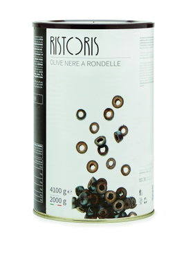 OLIVES BLACK SLICED ROUND 4.1KG TIN