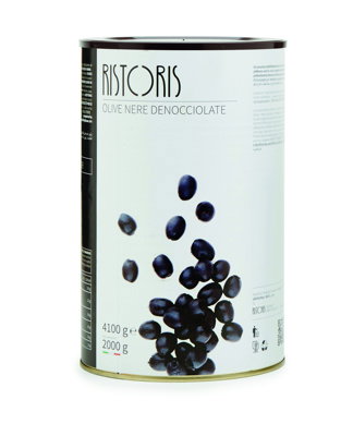 WHOLE BLACK OLIVES 4.1KG TIN