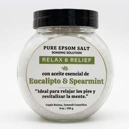 Sal Epsom Eucalipto y Menta 8 oz.