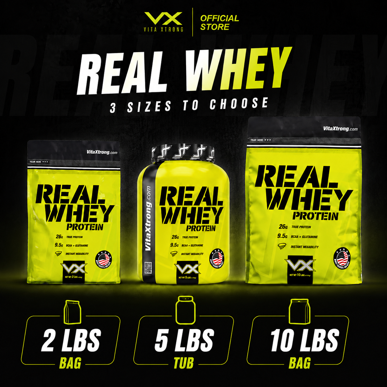 VITAXTRONG™ Real Whey Protein (5lbs/2.3kg) — Designed for Performance & Recovery | Lab-Tested • No Amino Spiking | Lean Muscle Growth_6