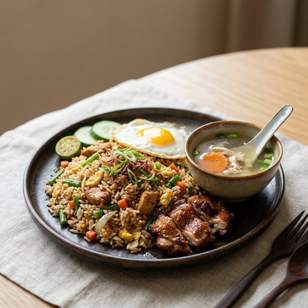 nasi goreng ayam/nasi kampung ayam/nasi goreng cina ayam