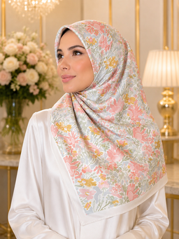 Bloomelle Scented Japan Voile Square Scarf in Fleur Confetti