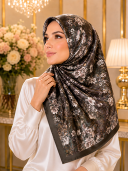 Delight Scented Japan Voile Square Scarf in Timeless