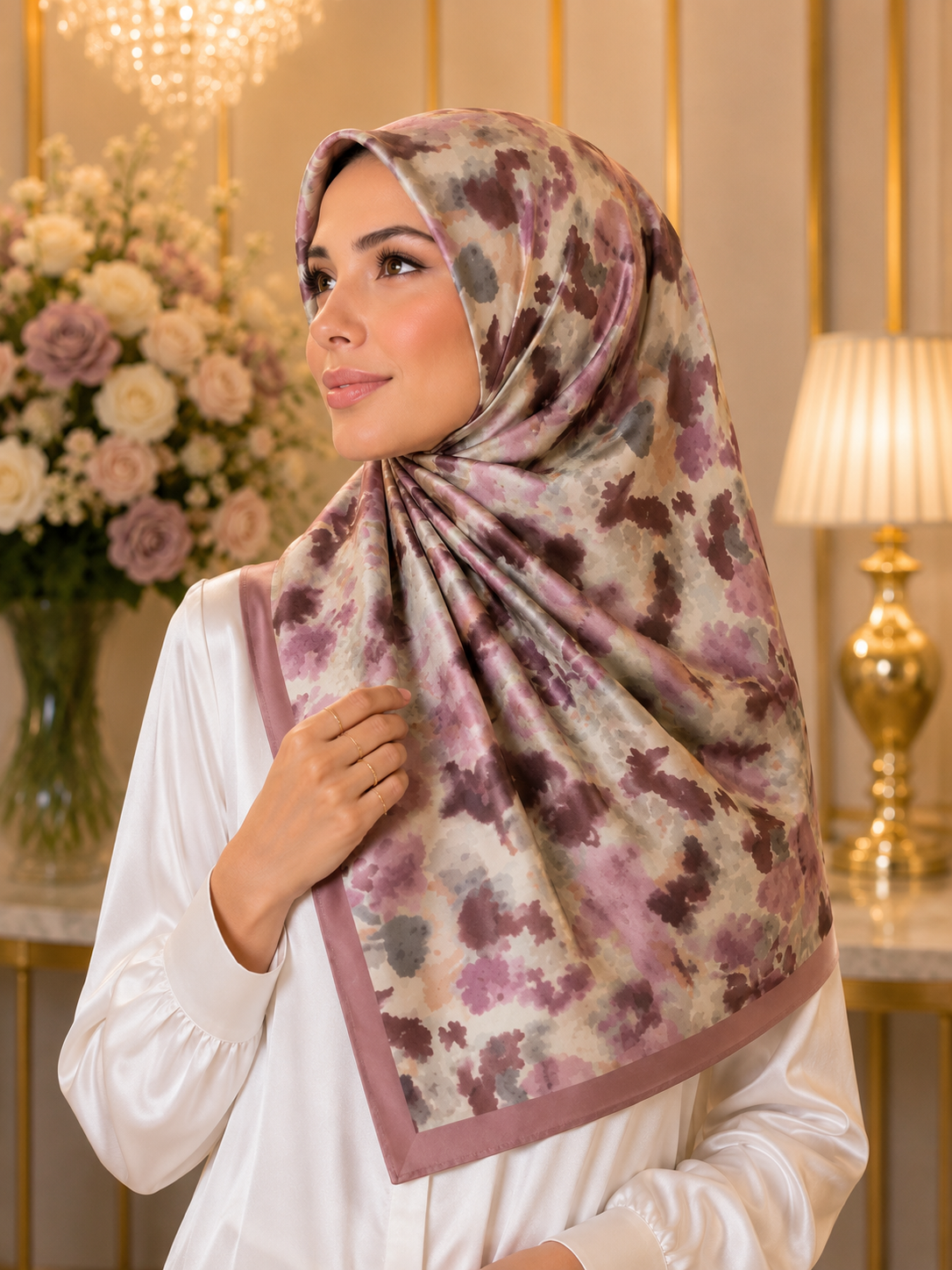 Raisins and Berries Scented Japan Voile Square Scarf_1