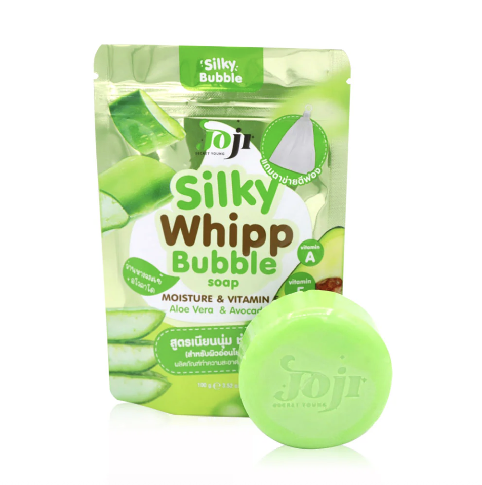 JOJI Secret Young - Silky Whipp Bubble Soap 100g (Moisture Vitamin Aloe Vera & Avocado) | Wholesale Bath & Body Care Singapore