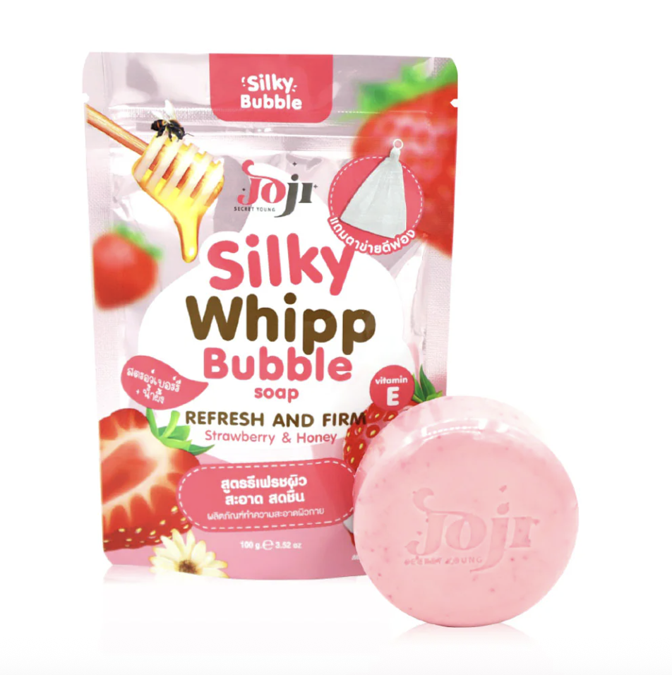 JOJI Secret Young - Silky Whipp Bubble Soap 100g (Refresh & Firm Strawberry & Honey) | Wholesale Bath & Body Care Singapore