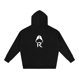Robin Brand Oversize Fleeced Hoodie (Black)