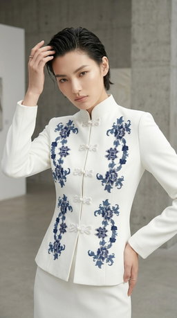 The Porcelain Cheongsam Jacket 