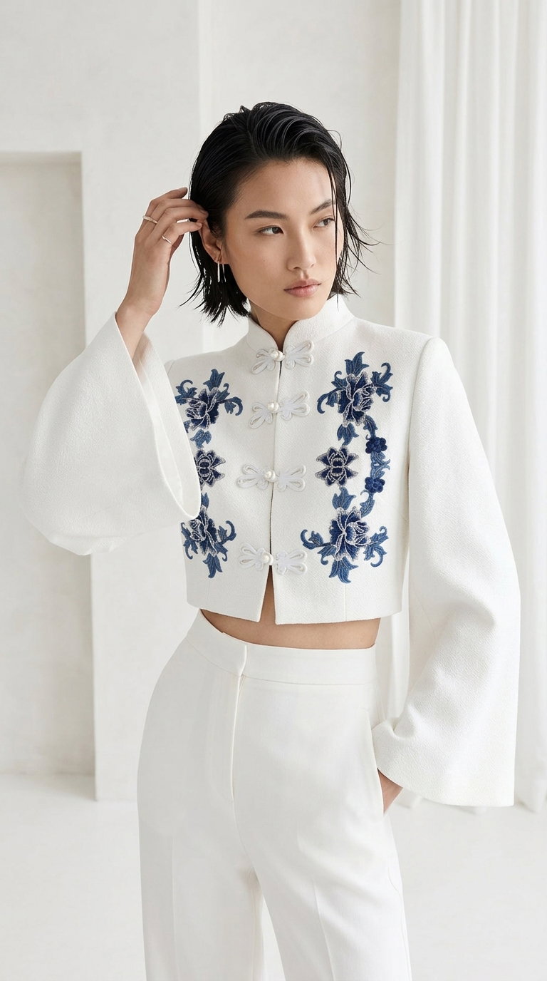 The Porcelain Cheongsam Jacket 