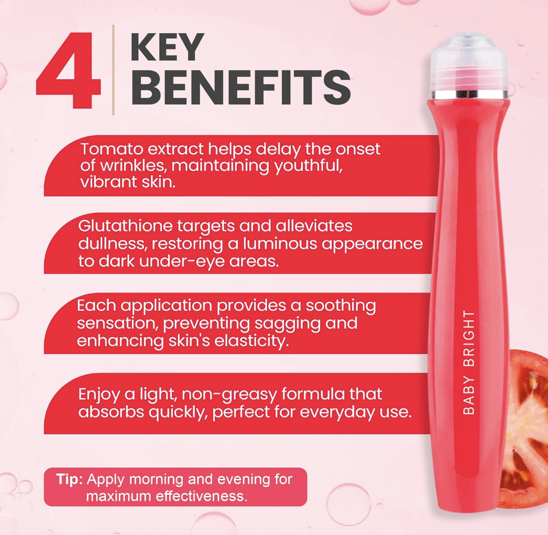 Baby Bright - Eye Roller 15ml (Tomato & Gluta Bright) | Wholesale Makeup Singapore_3