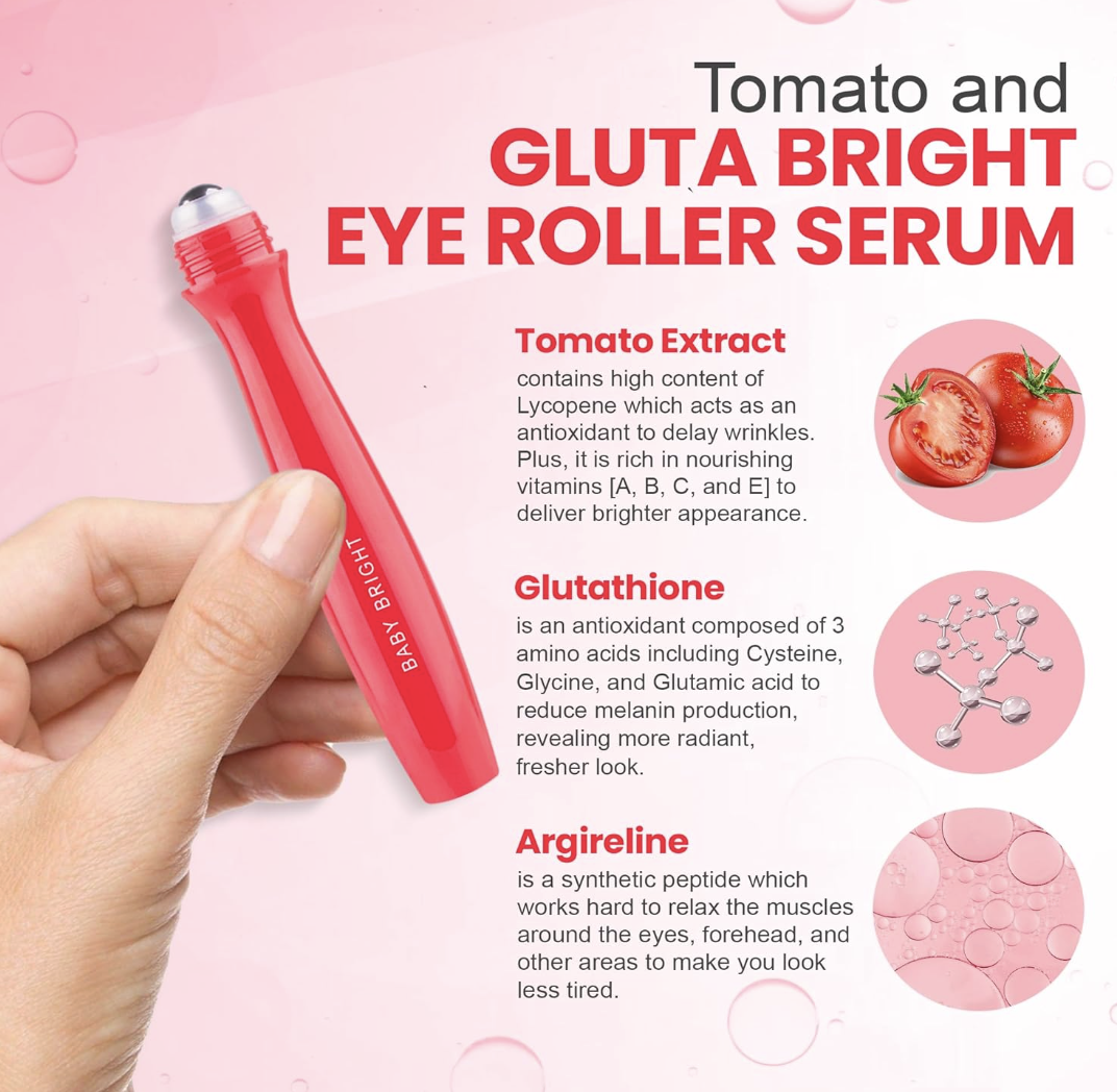 Baby Bright - Eye Roller 15ml (Tomato & Gluta Bright) | Wholesale Makeup Singapore_4