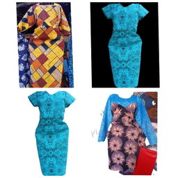 Ladies fitting dress(kitenge)