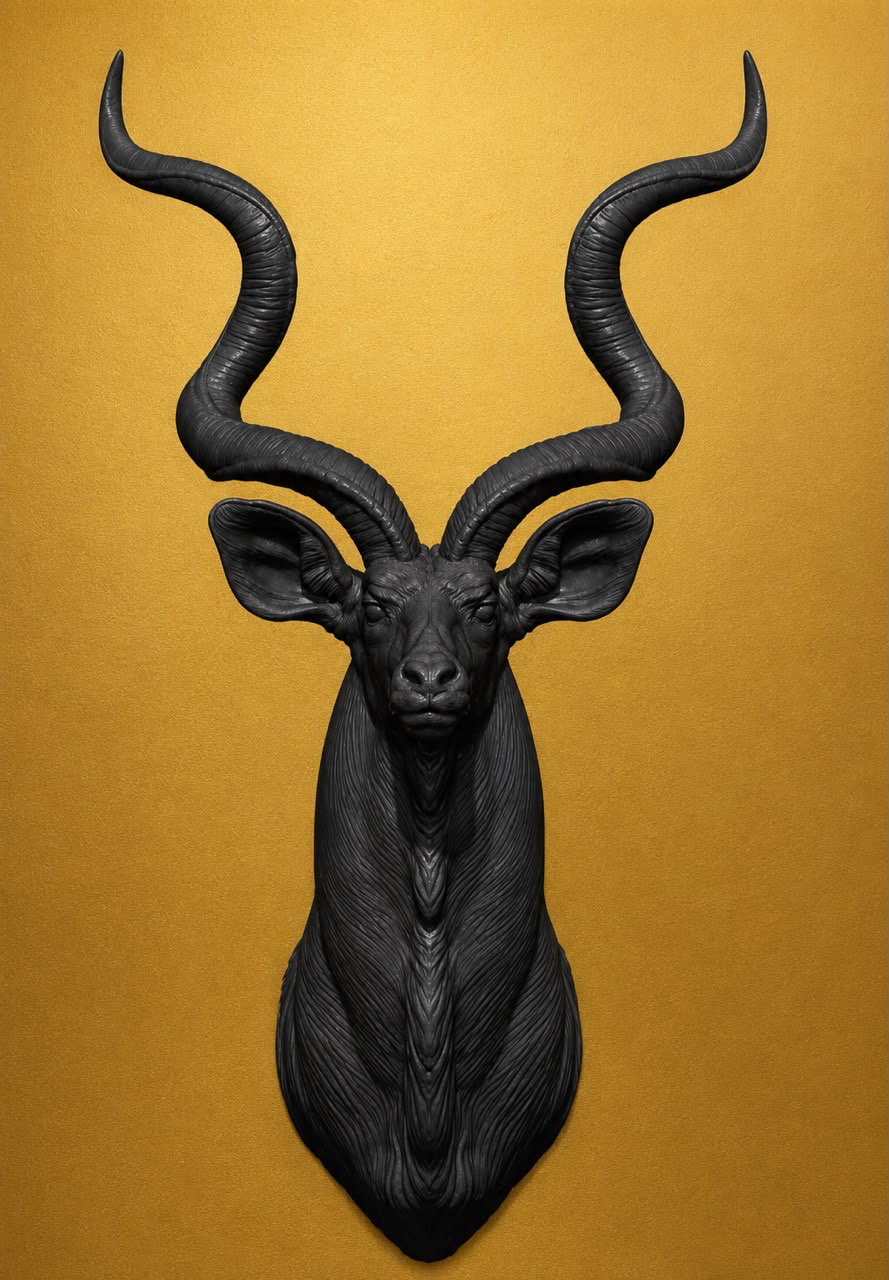 Kudu bust Wall Hook    _1