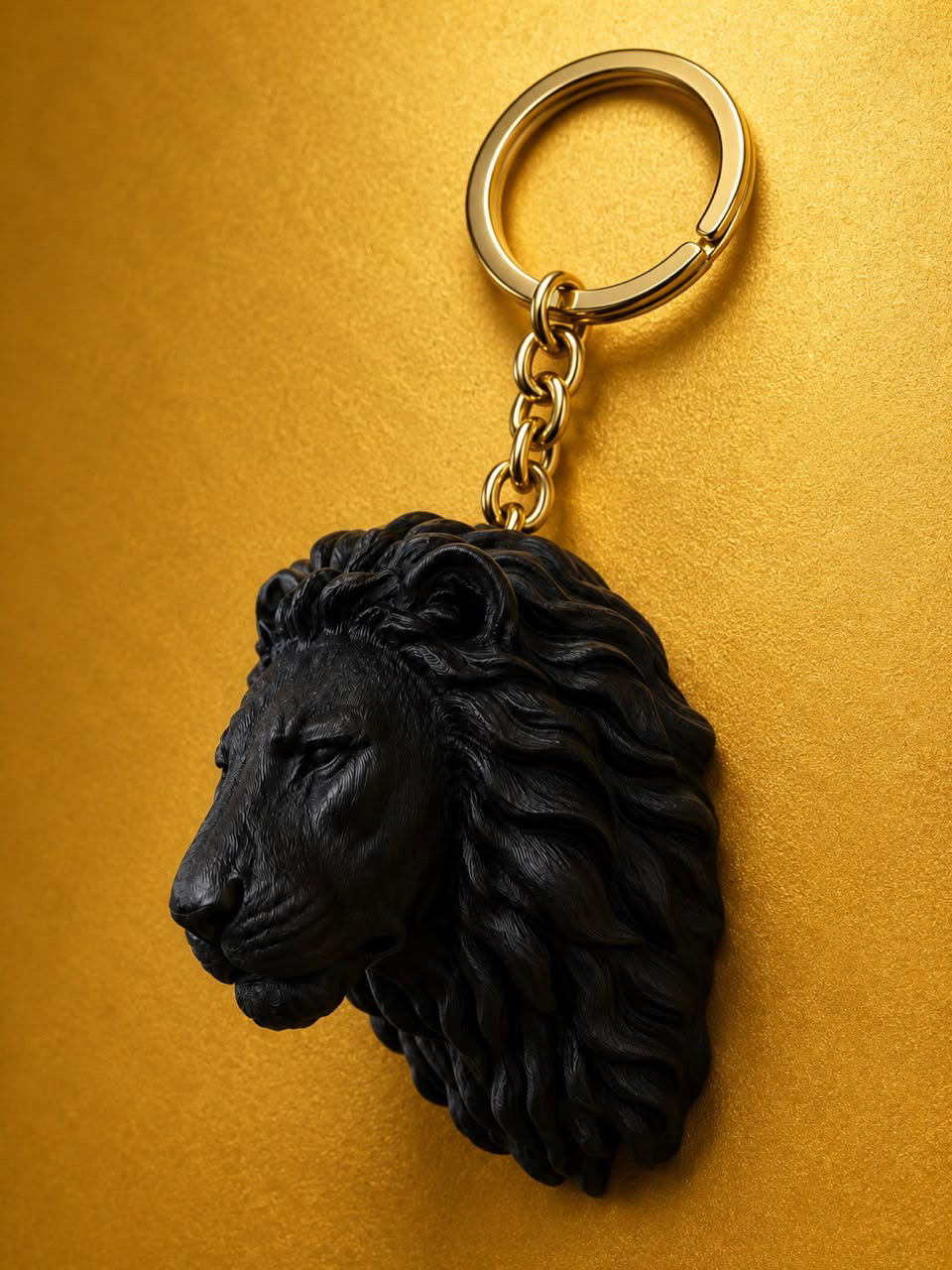 Lion Bust Key Chain