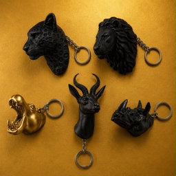 Hippo Bust Key Chain 