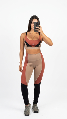 Set terracota y beige