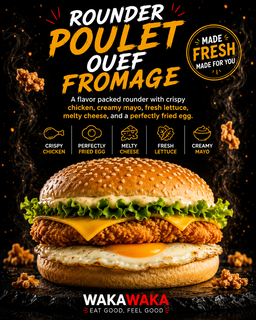 Poulet Oeuf Fromage