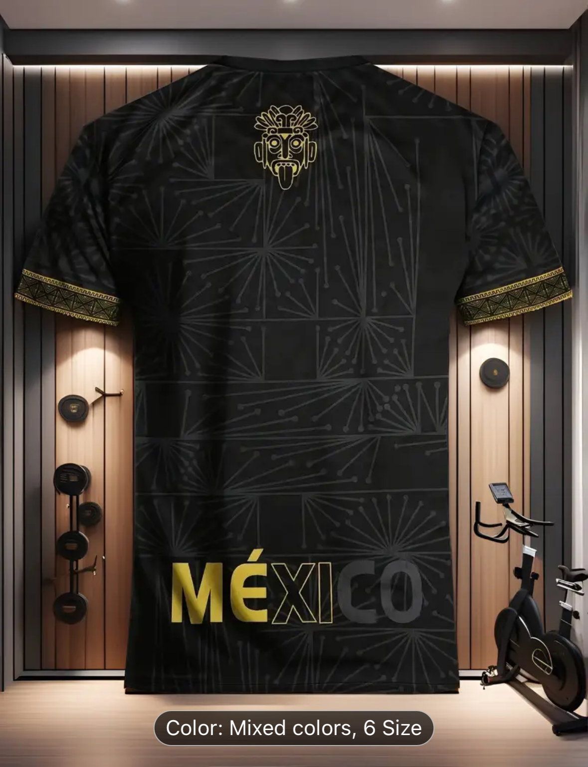 Mexican Men'S Soccer Training Breathable Athletic T-Shirt - Youth Round Neck Casual Fitness Top - Game Day Jersey - Lightweight Breathable Fabric - Trendy Versatile - Casual Wear - Men'S T-Shirt_2