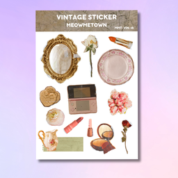 Red Lipstick | Vintage Sticker Sheet 