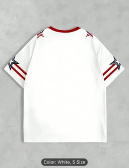 Men's Football Jersey, 100% Polyester Knit, Crew Neck Sport Style with Printed Design and Slight Stretch in Relax Fitting for Training/Casual Wear & Festive Occasions
