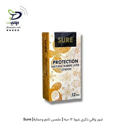 Sure شور واقي ذكري عبوة [٣ حبات & ١٢ حبه ]