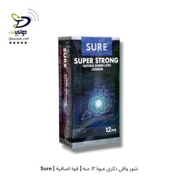 Sure شور واقي ذكري عبوة [٣ حبات & ١٢ حبه ]