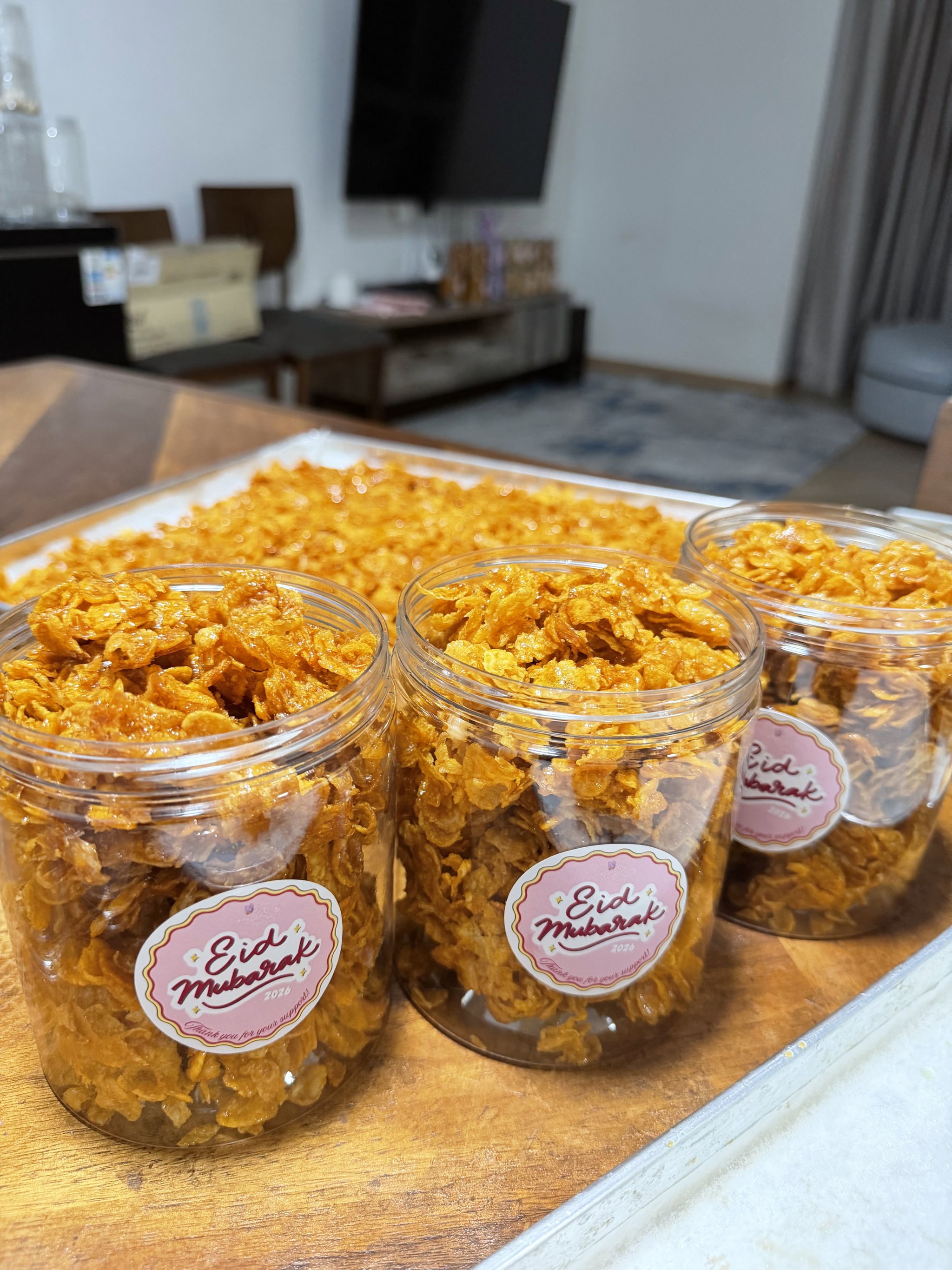 Honey cornflake clusters _0