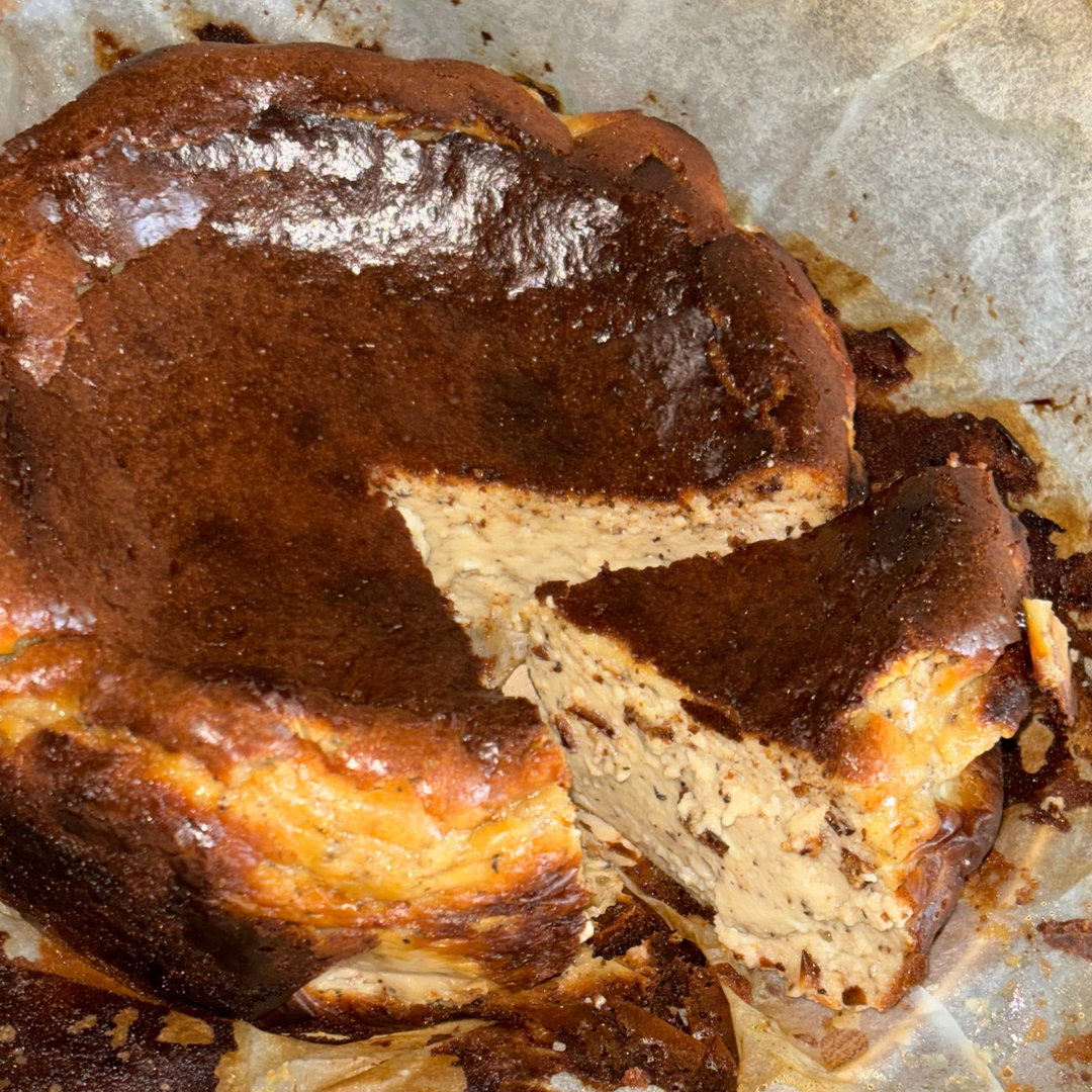 earl grey basque burnt cheesecake
