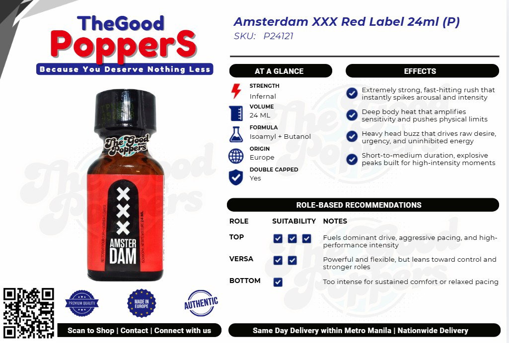 Amsterdam XXX Red Label 24ml (P)
