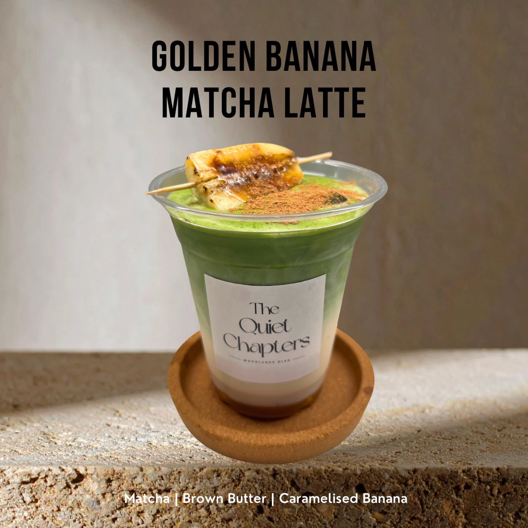 Golden Banana Matcha Latte (New)