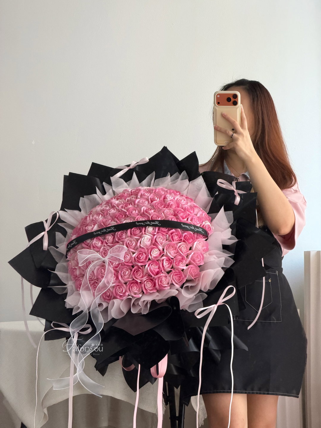 99 Stalk Soap Rose Bouquet 