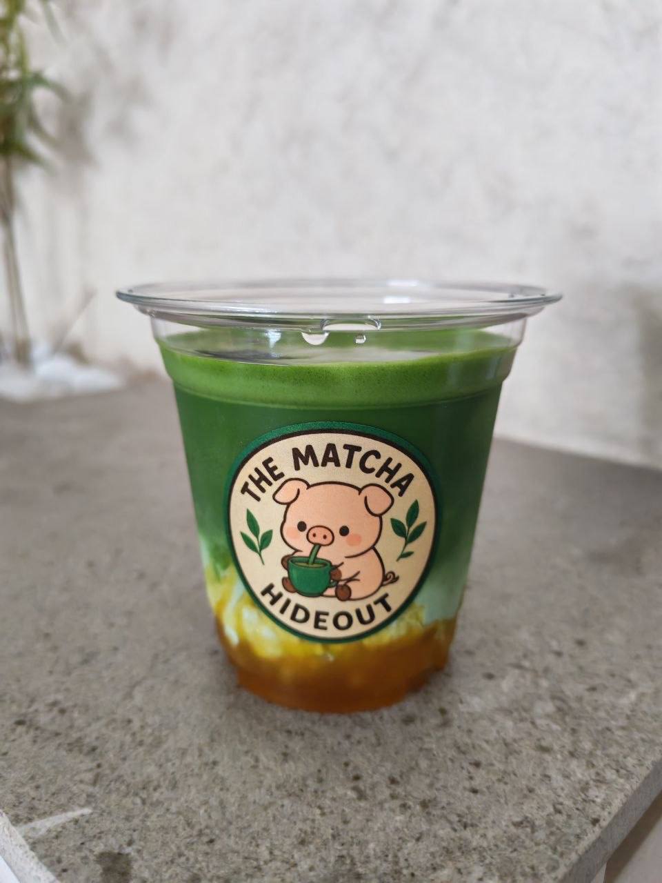 Mango Sago Matcha Latte