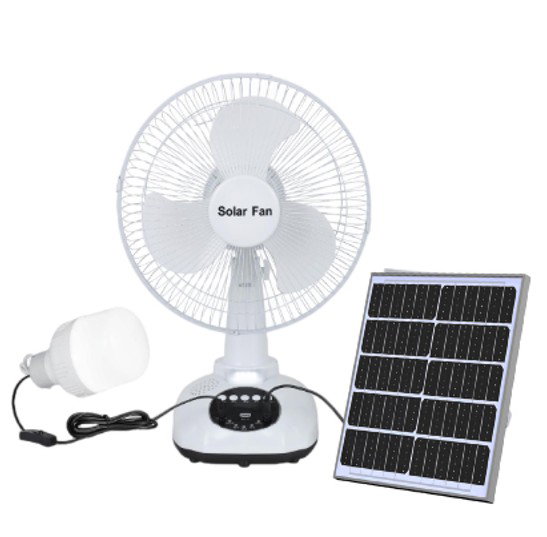 Solar Table Fan with 20W solar panel_0