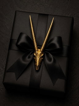 Gift Box Animal Skulls Charms  Sable
