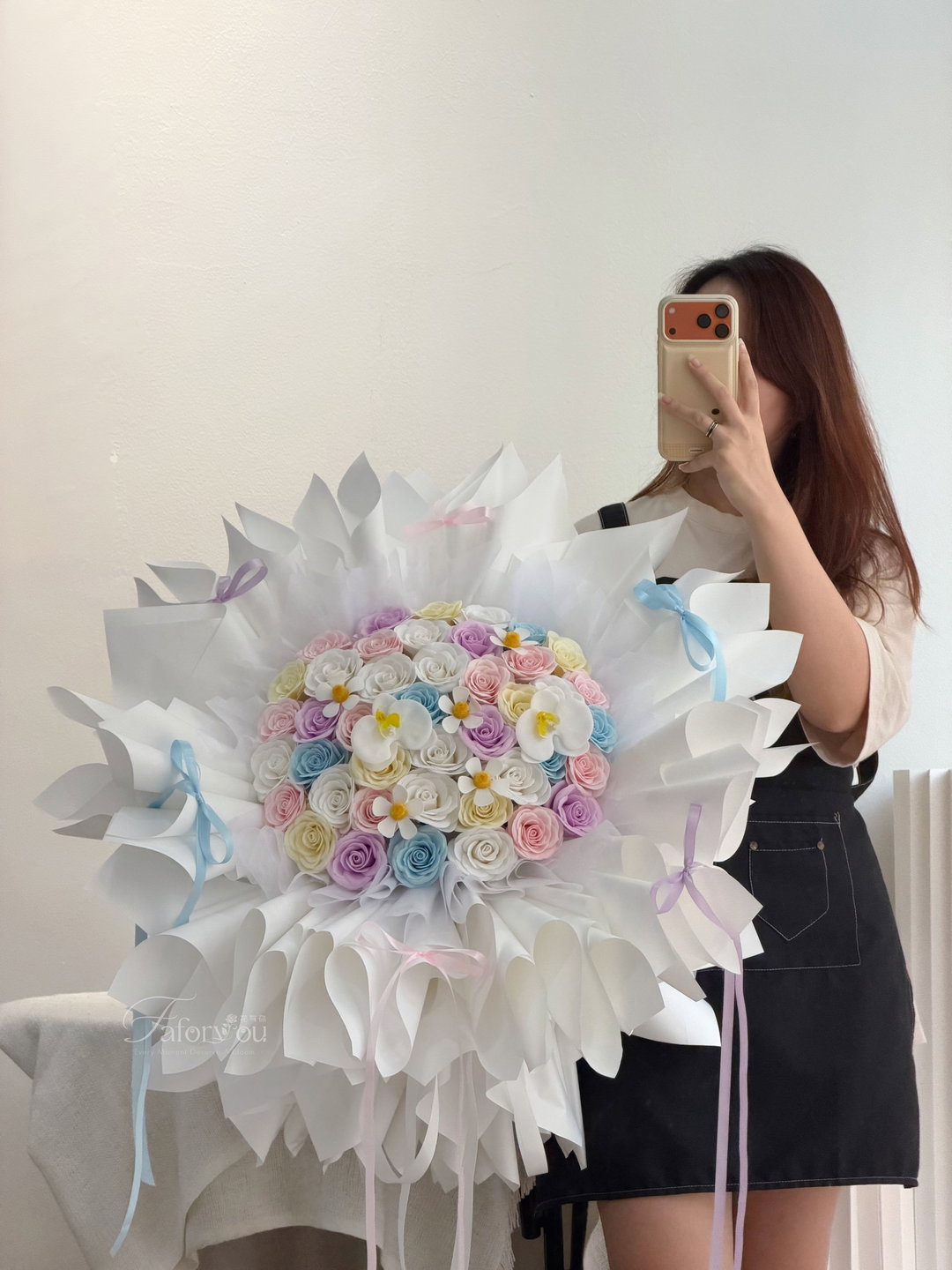 50 Stalk Soap Flower Bouquet 