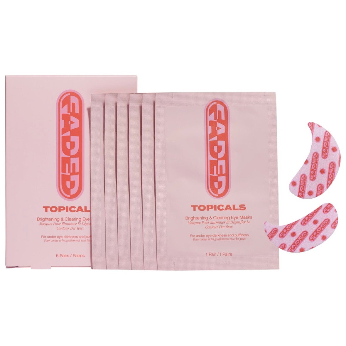 Topicals faded brightening & clearing eye masks - 1 Pack_0