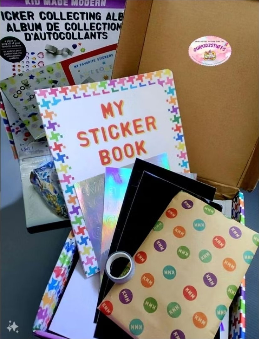 Kid Made Modern Sticker Collection Album Kit_2