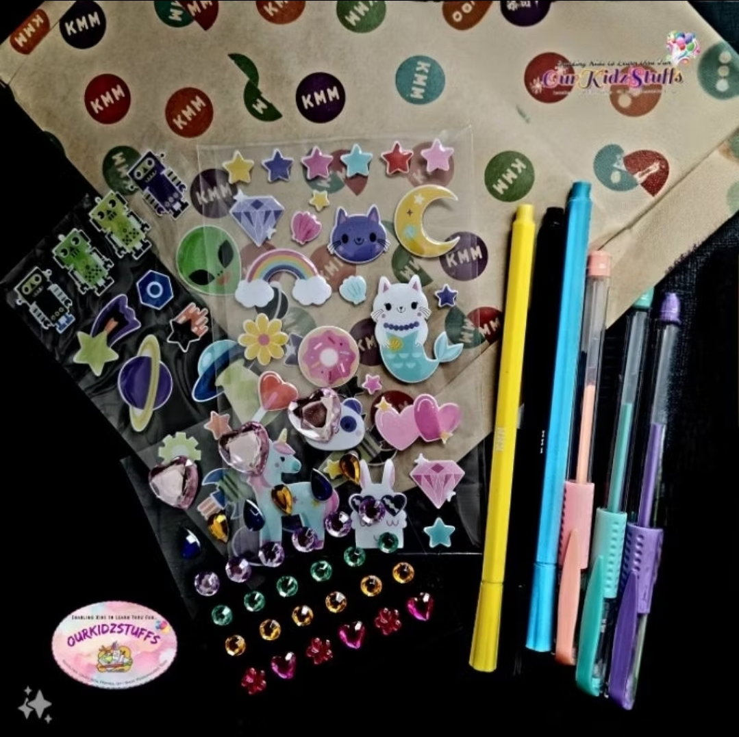 Kid Made Modern Sticker Collection Album Kit_3