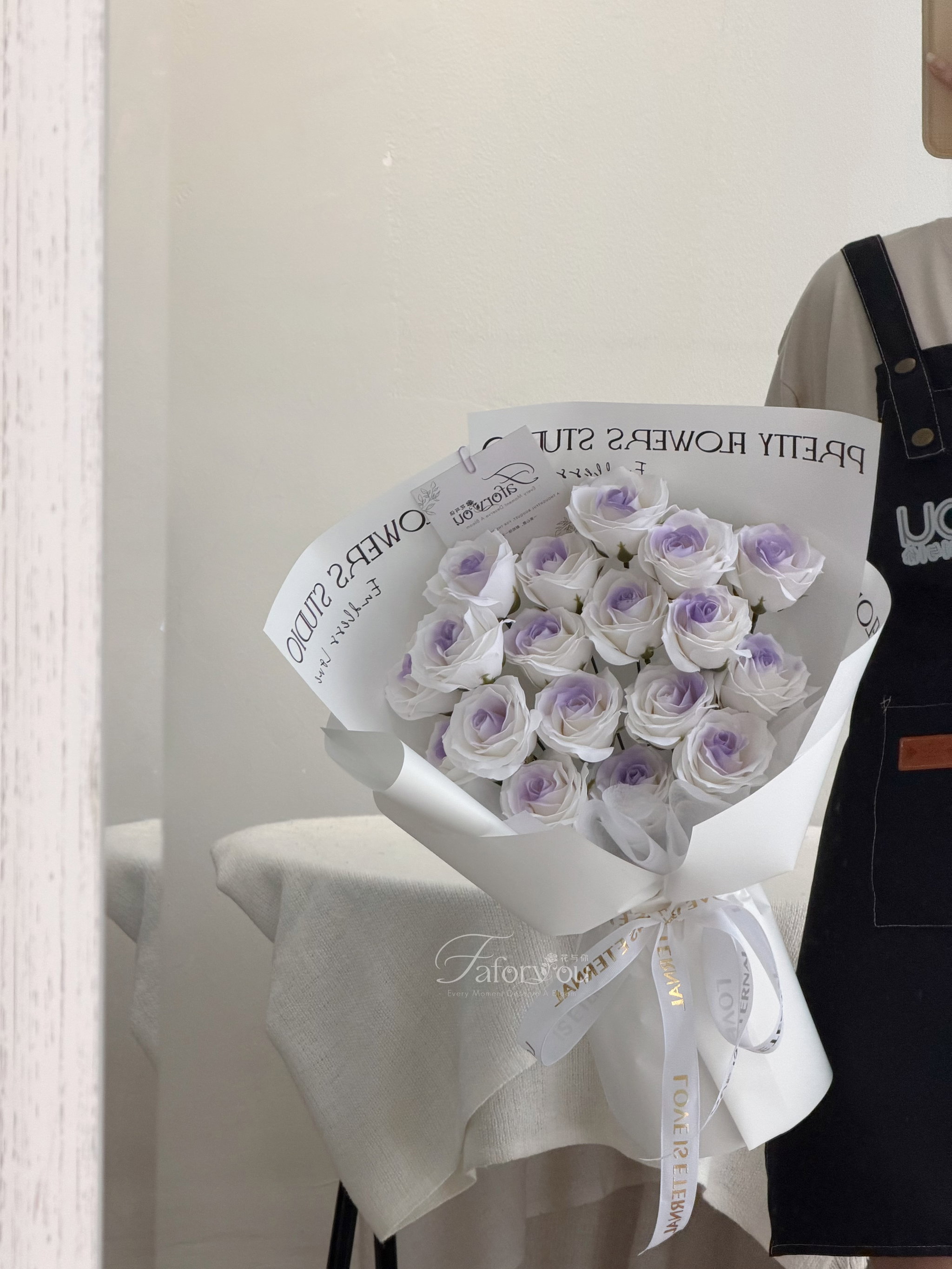 Vanilla Blush Soap Rose Bouquet_0