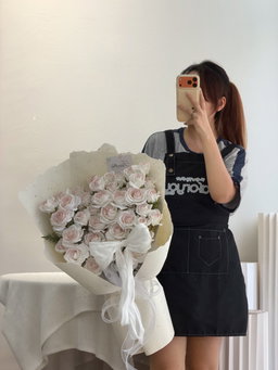 Vanilla Blush Soap Rose Bouquet