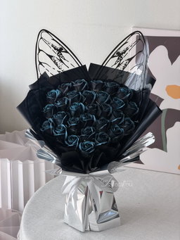 25 Stalk Soap Rose Butterfly Bouquet 
