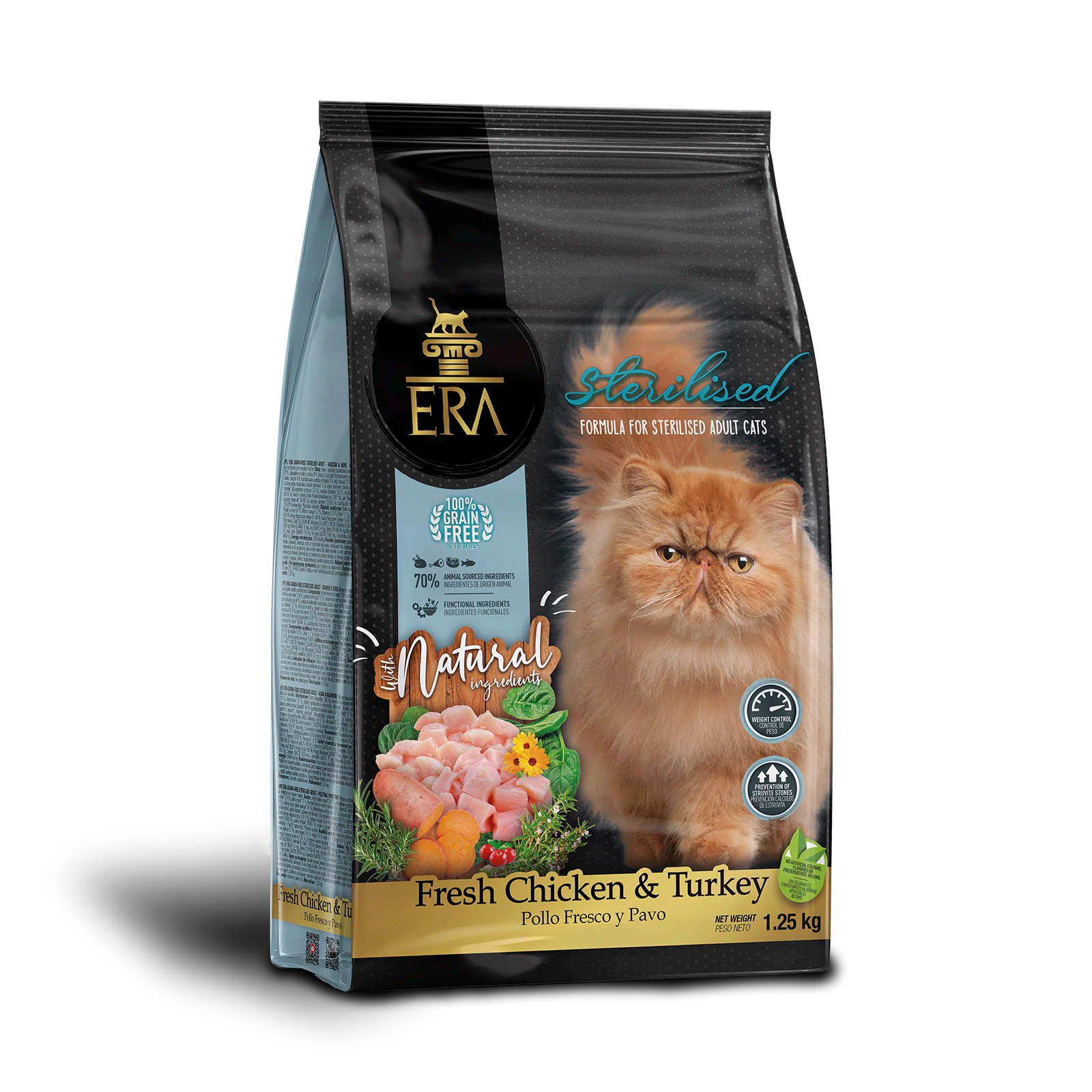 ERA Centurion Grain-Free  STERILISED ADULT.- Fresh Chicken & Turkey _0