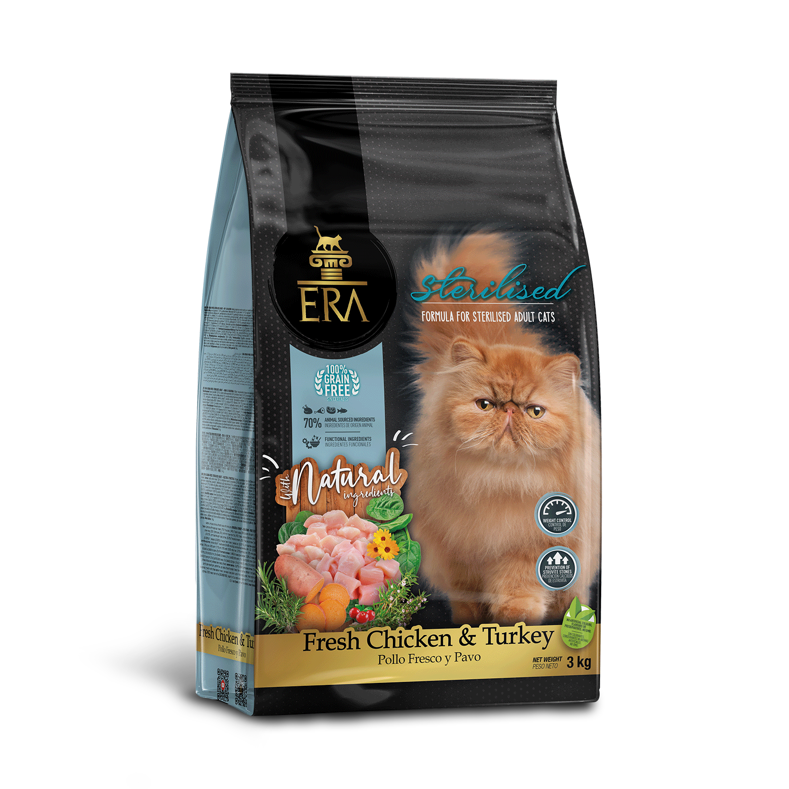 ERA Centurion Grain-Free  STERILISED ADULT.- Fresh Chicken & Turkey _3