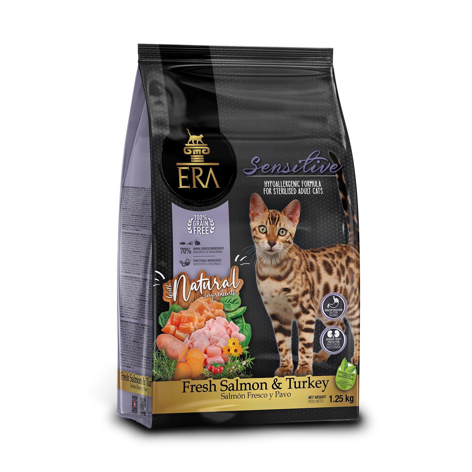 ERA Centurion Grain-Free  STERILISED SENSITIVE ADULT – Fresh Salmon & Turkey 