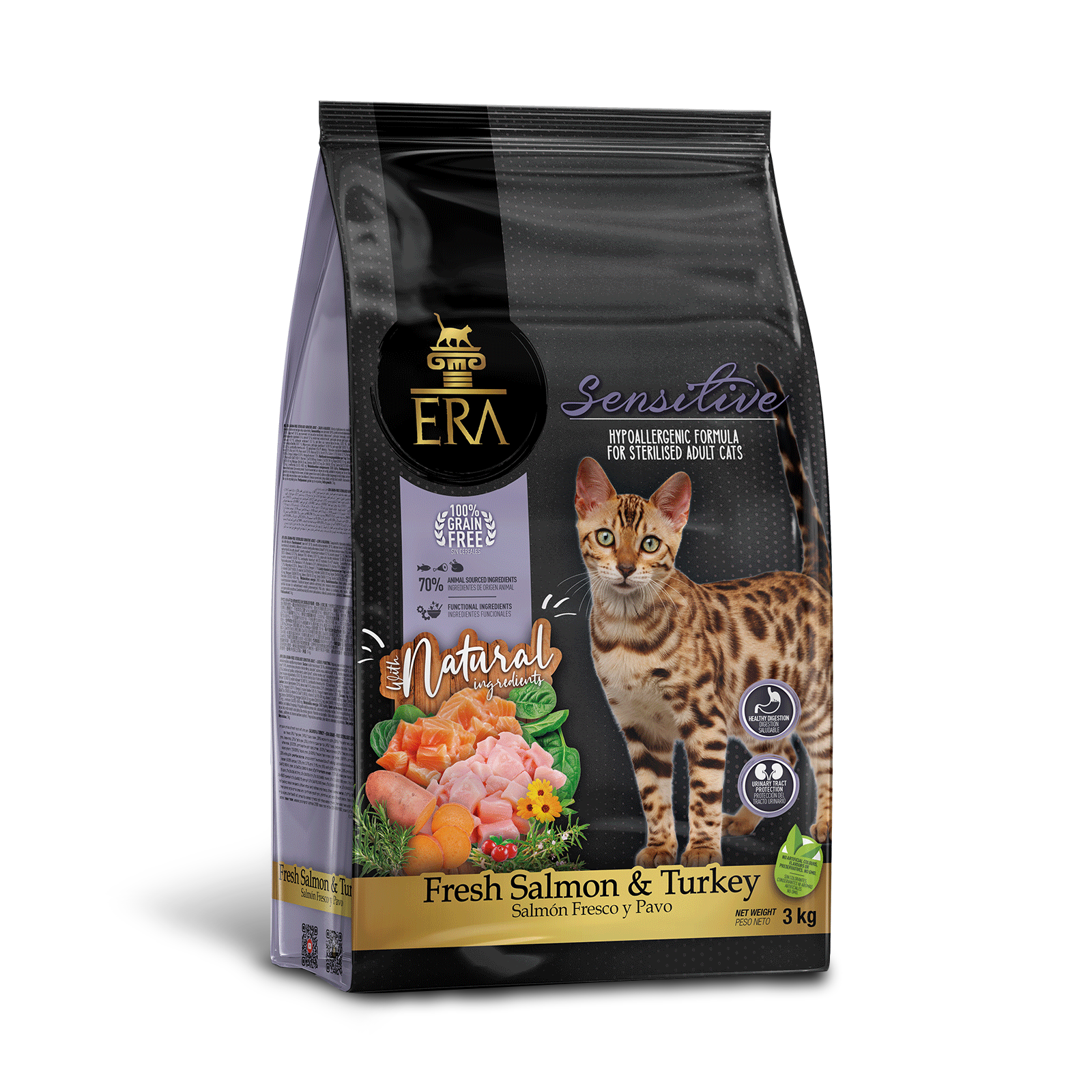 ERA Centurion Grain-Free  STERILISED SENSITIVE ADULT – Fresh Salmon & Turkey _3