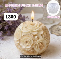 Molde esfera de rosas 