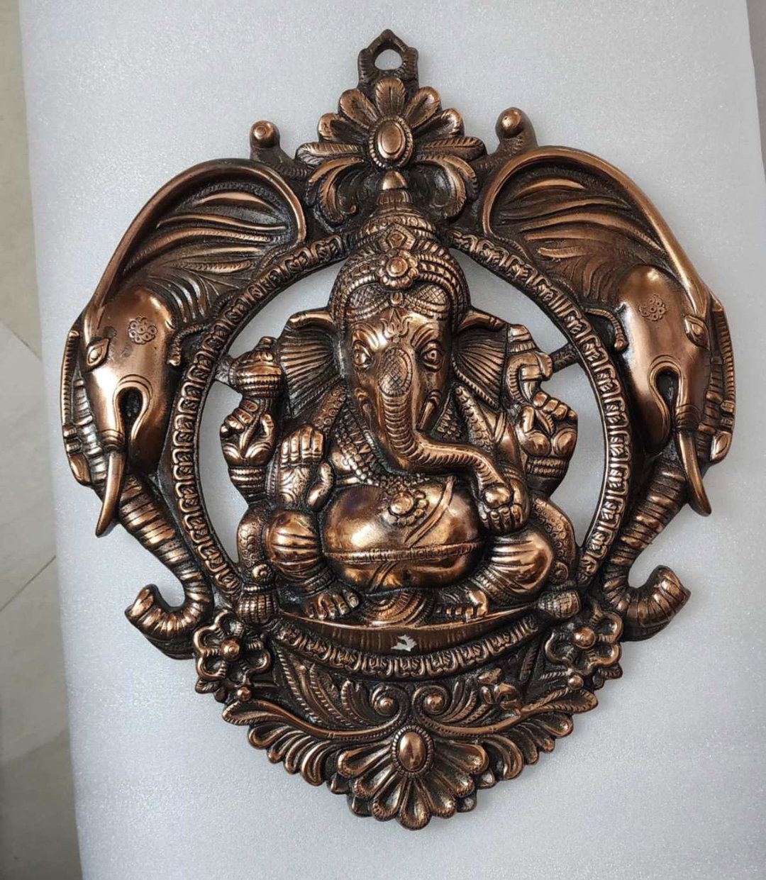 Sharu Space Black Metal Ganesha Wall Hanging
